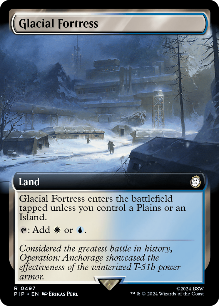 Glacial Fortress (Extended Art) [Fallout] | Cards and Coasters CA