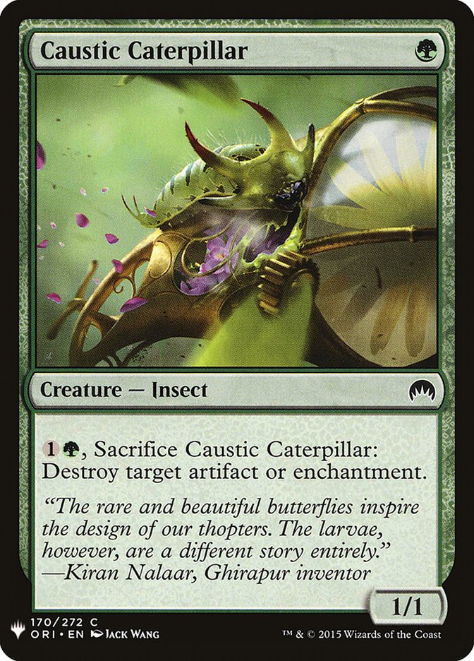 Caustic Caterpillar [Mystery Booster] | Cards and Coasters CA