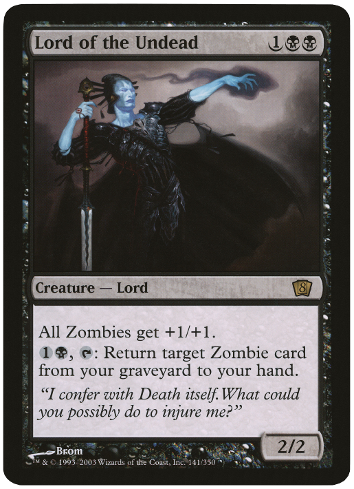 Lord of the Undead (Oversized) [Eighth Edition Box Topper] | Cards and Coasters CA