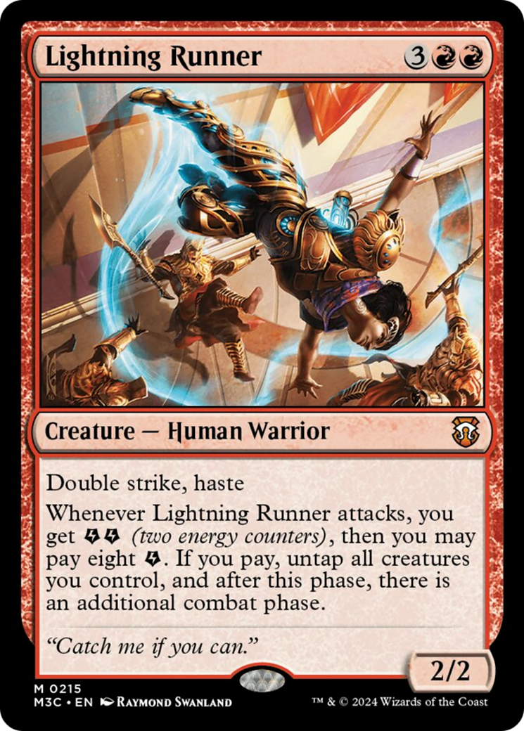 Lightning Runner (Ripple Foil) [Modern Horizons 3 Commander] | Cards and Coasters CA