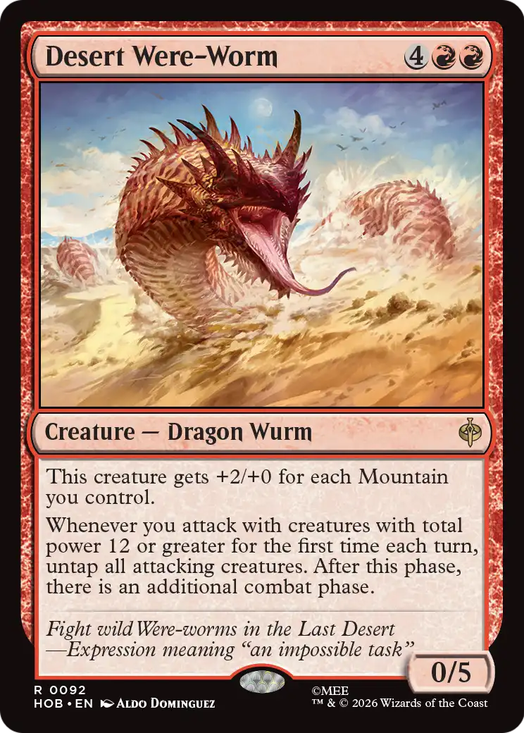 Desert Were-Worm [The Hobbit] | Cards and Coasters CA