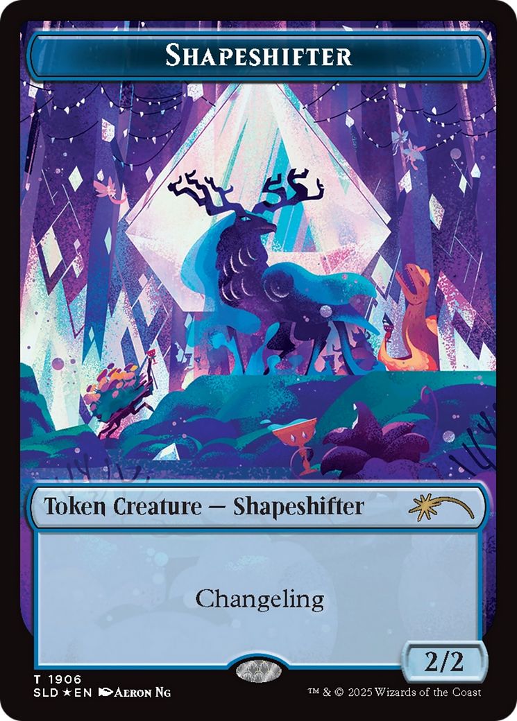 Shapeshifter Token (1906) (Double Rainbow Foil) [Secret Lair Drop Series] | Cards and Coasters CA