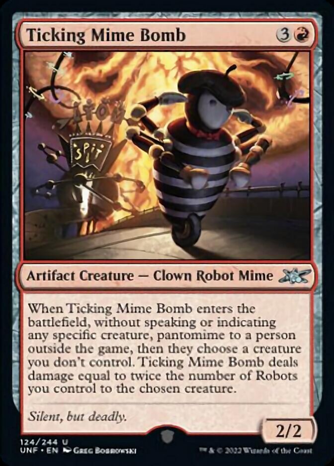 Ticking Mime Bomb [Unfinity] | Cards and Coasters CA