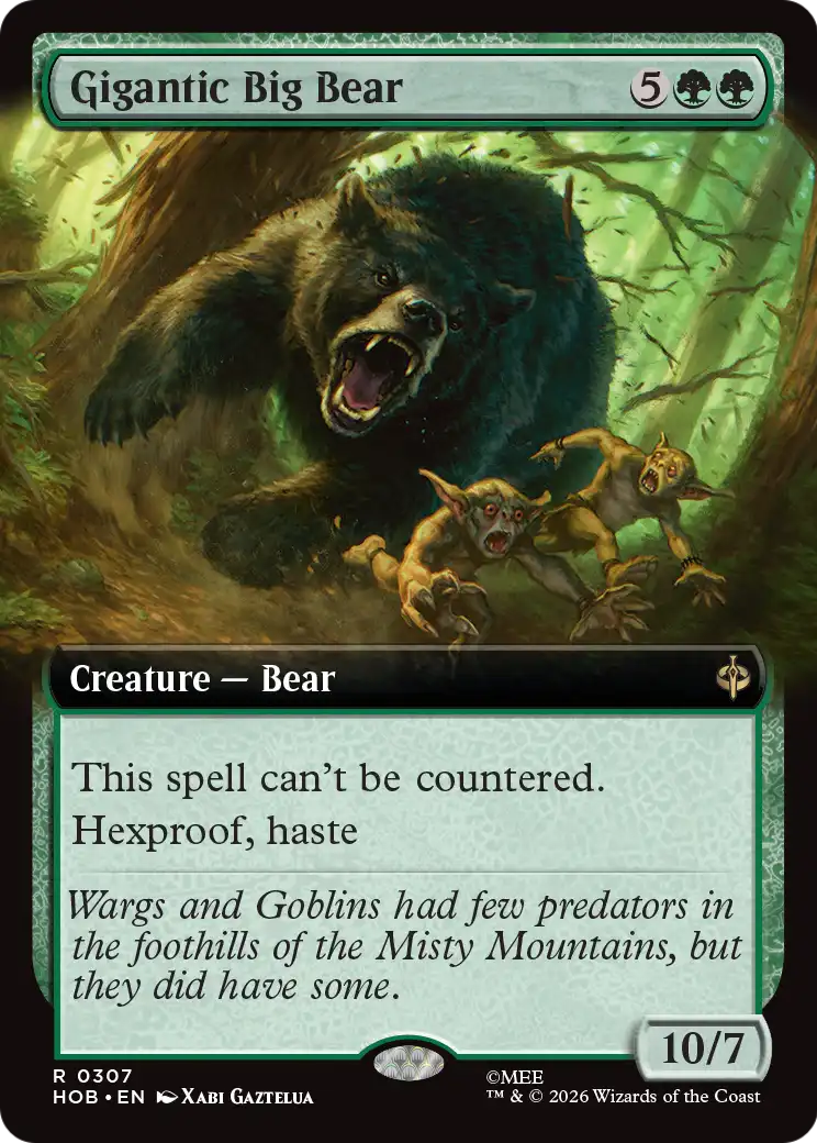 Gigantic Big Bear (Extended Art) [The Hobbit] | Cards and Coasters CA