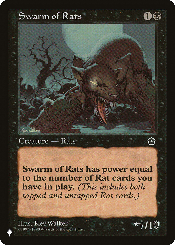 Swarm of Rats [The List Reprints] | Cards and Coasters CA