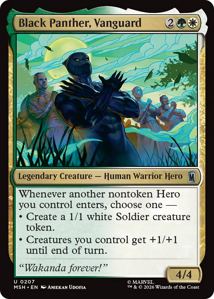 Black Panther, Vanguard [Marvel Super Heroes] | Cards and Coasters CA