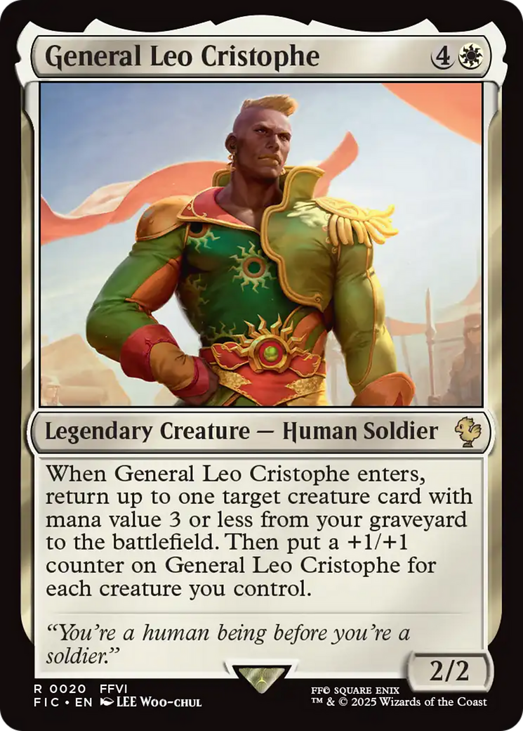 General Leo Cristophe [FINAL FANTASY Commander] | Cards and Coasters CA