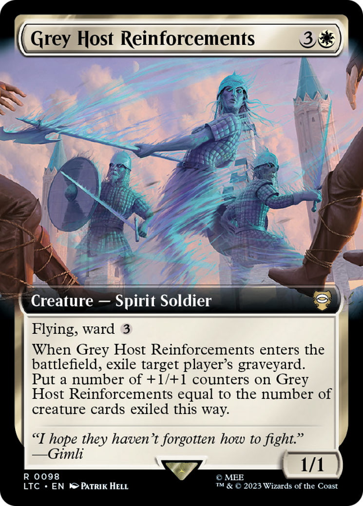 Grey Host Reinforcements (Extended Art) [The Lord of the Rings: Tales of Middle-Earth Commander] | Cards and Coasters CA