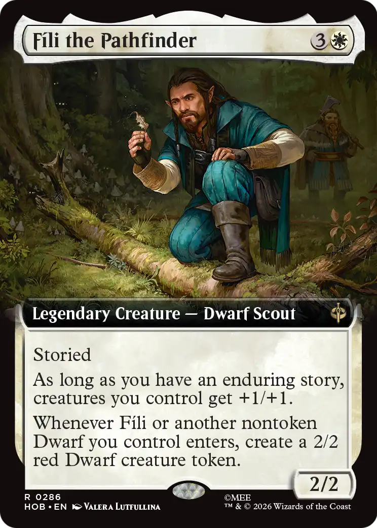 Fili the Pathfinder (Extended Art) [The Hobbit] | Cards and Coasters CA
