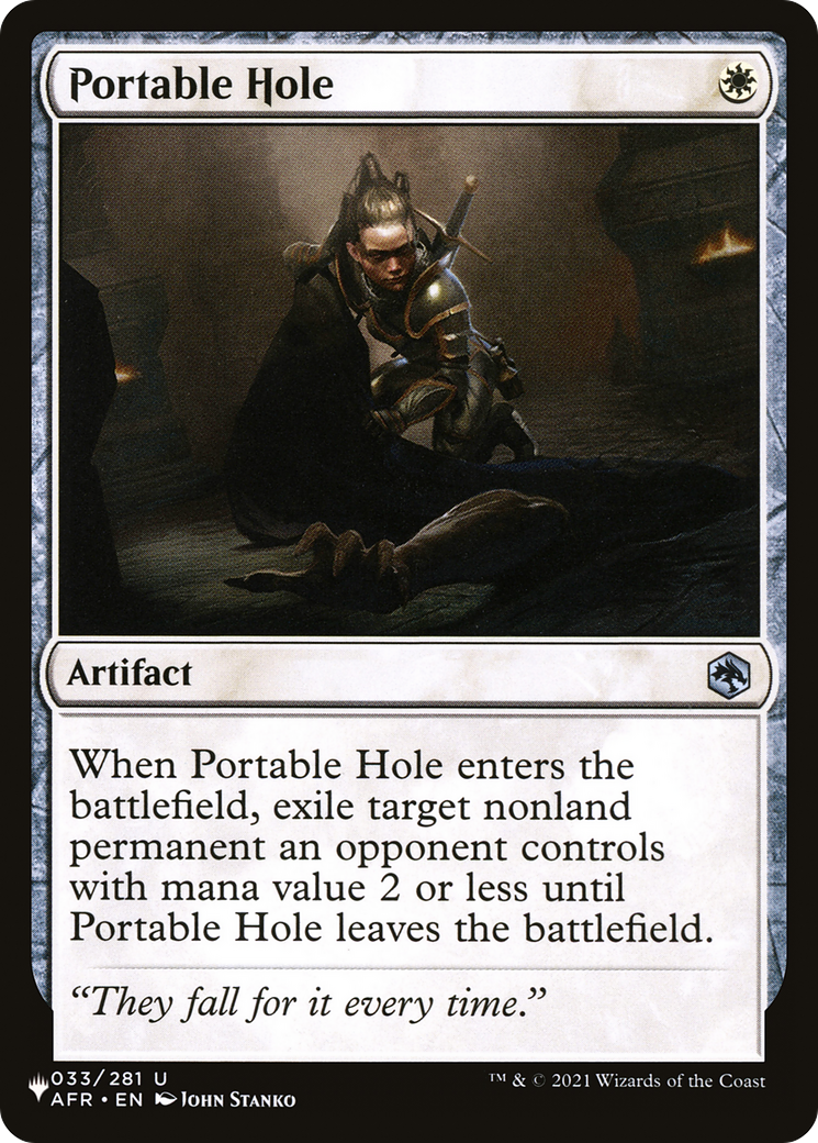 Portable Hole [The List Reprints] | Cards and Coasters CA