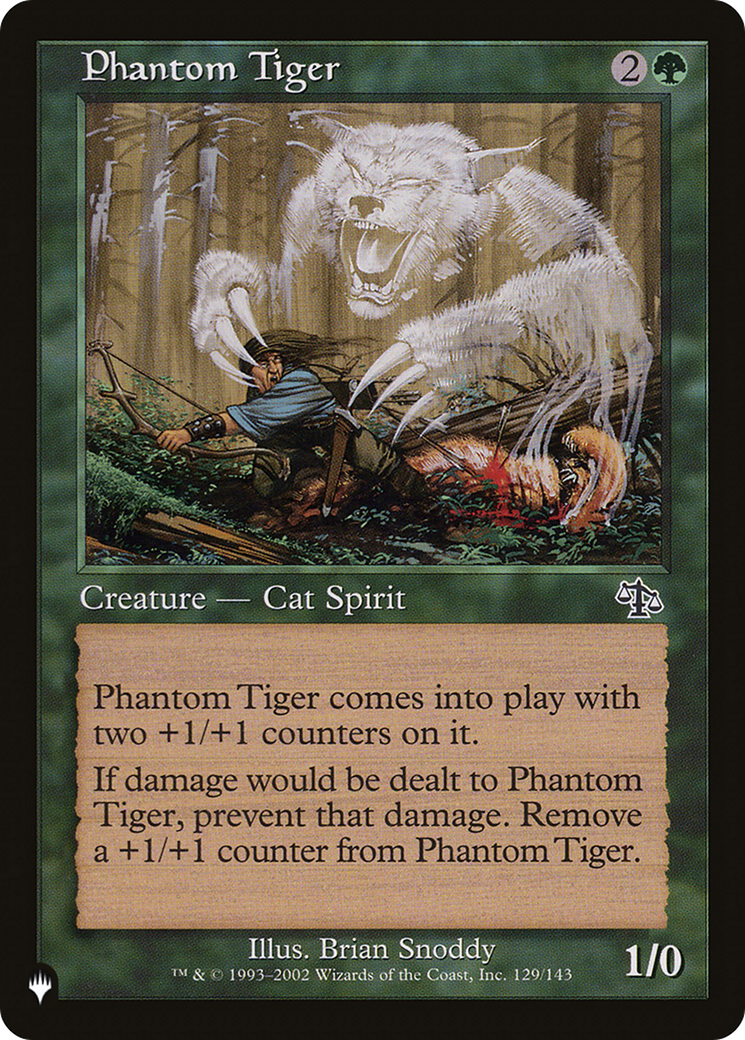 Phantom Tiger [The List Reprints] | Cards and Coasters CA