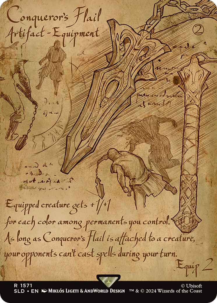 Conqueror's Flail (Rainbow Foil) [Secret Lair Drop Series] | Cards and Coasters CA
