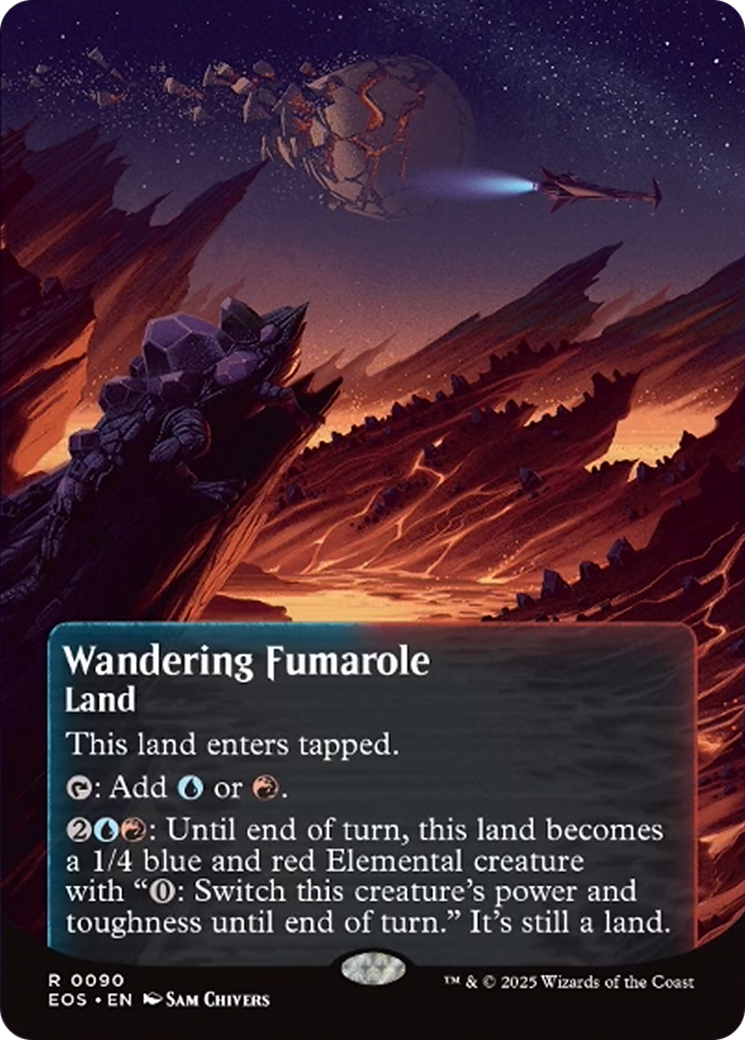 Wandering Fumarole (0090) (Borderless) [Edge of Eternities: Stellar Sights] | Cards and Coasters CA