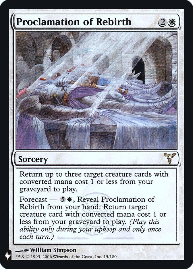 Proclamation of Rebirth [Mystery Booster] | Cards and Coasters CA