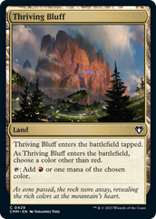 Thriving Bluff [Commander Masters] | Cards and Coasters CA