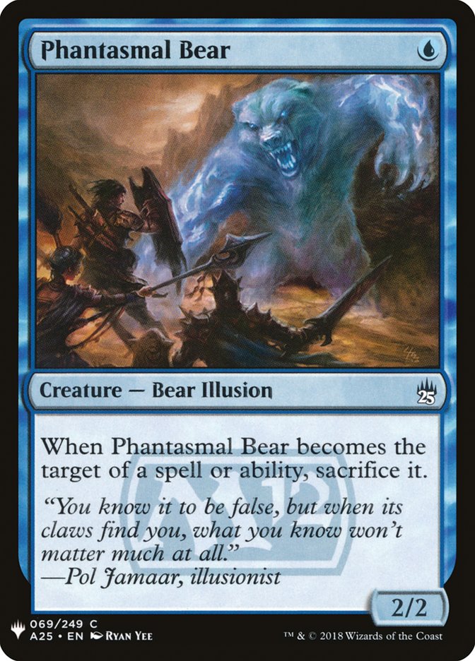 Phantasmal Bear [Mystery Booster] | Cards and Coasters CA