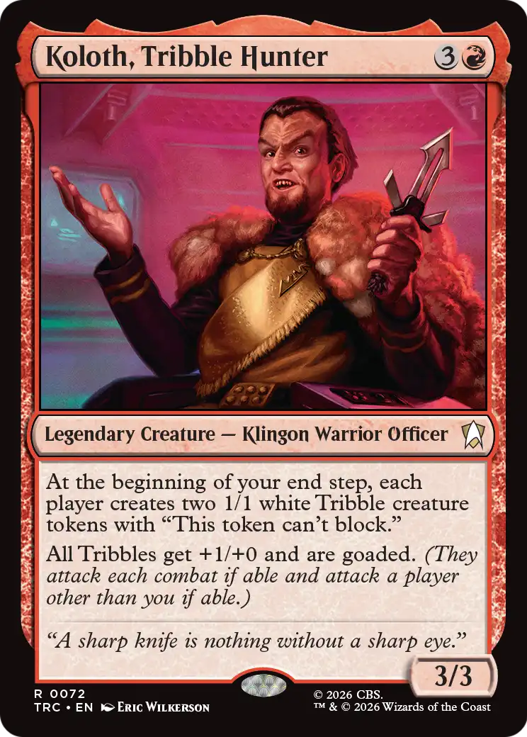 Koloth, Tribble Hunter [Star Trek] | Cards and Coasters CA