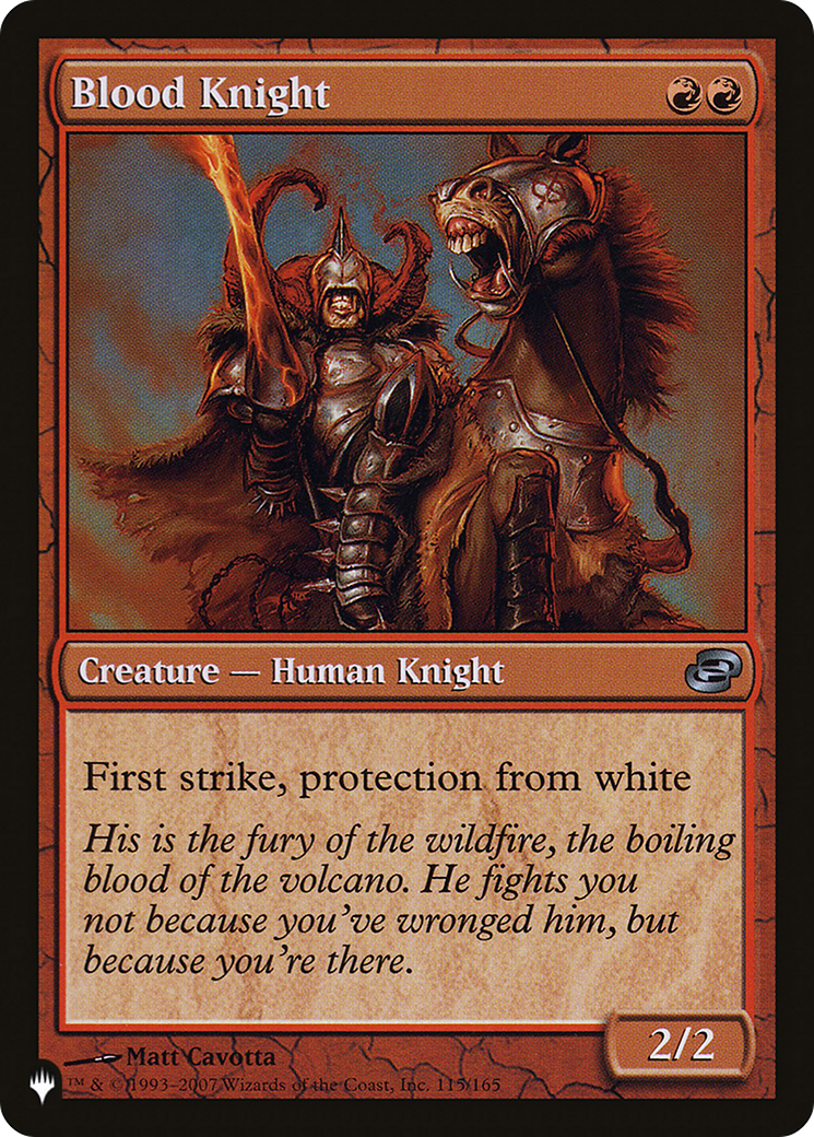 Blood Knight [The List Reprints] | Cards and Coasters CA