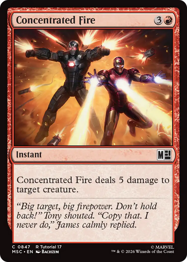 Concentrated Fire [Marvel Super Heroes Commander] | Cards and Coasters CA