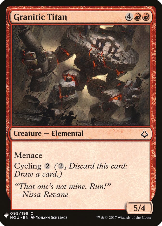 Granitic Titan [Mystery Booster] | Cards and Coasters CA