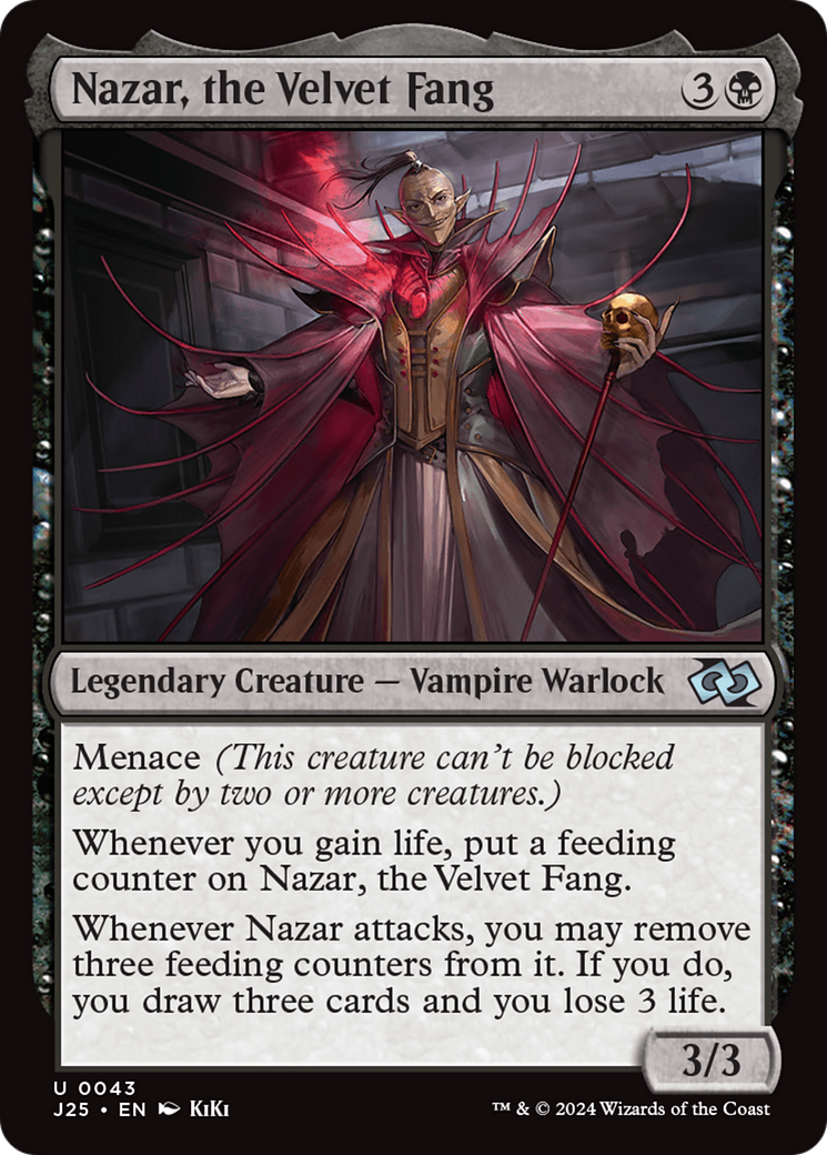 Nazar, the Velvet Fang (Anime) [Foundations Jumpstart] | Cards and Coasters CA