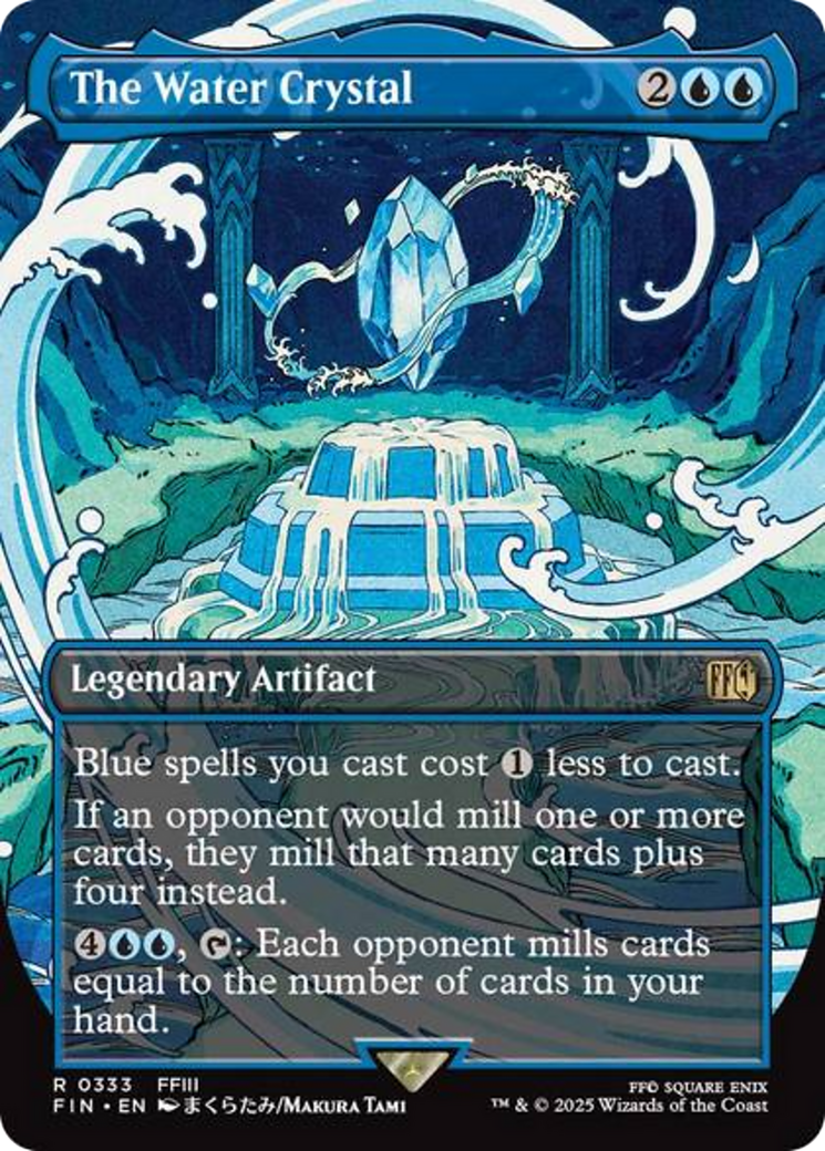 The Water Crystal (Borderless) [FINAL FANTASY] | Cards and Coasters CA