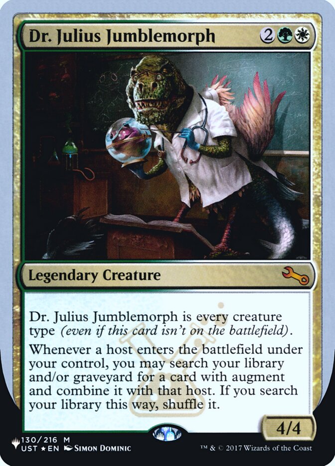 Dr. Julius Jumblemorph (Unfinity Foil Edition) [The List] | Cards and Coasters CA
