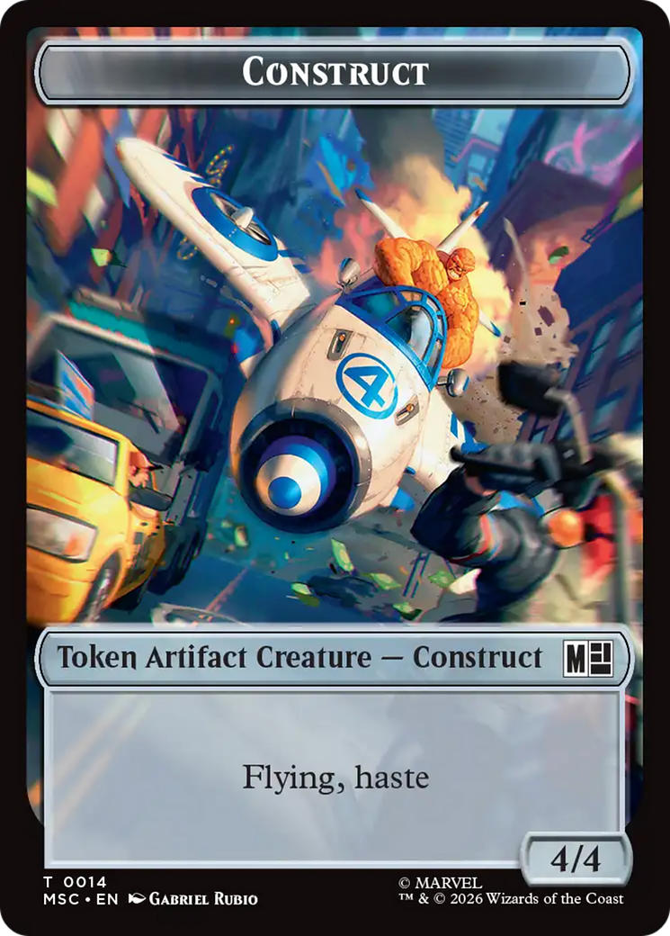 Goat // Construct Double-Sided Token [Marvel Super Heroes Commander Tokens] | Cards and Coasters CA