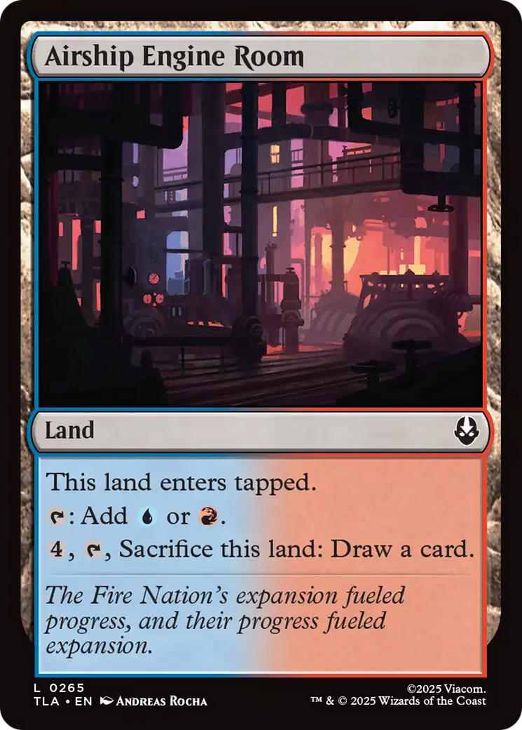 Airship Engine Room [Avatar: The Last Airbender] | Cards and Coasters CA