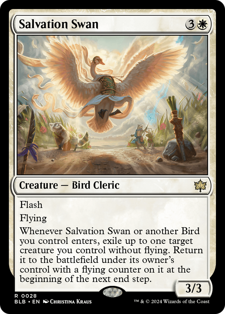 Salvation Swan [Bloomburrow] | Cards and Coasters CA