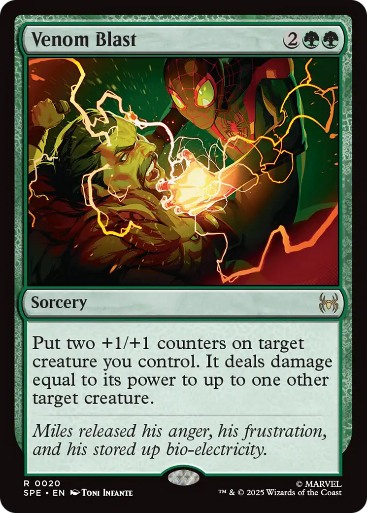 Venom Blast [Marvel's Spider-Man: Eternal-Legal] | Cards and Coasters CA