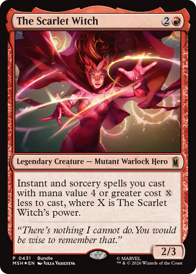 The Scarlet Witch (Bundle) [Marvel Super Heroes Promos] | Cards and Coasters CA