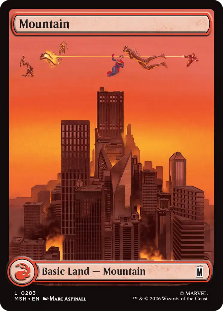 Mountain (0283) [Marvel Super Heroes] | Cards and Coasters CA