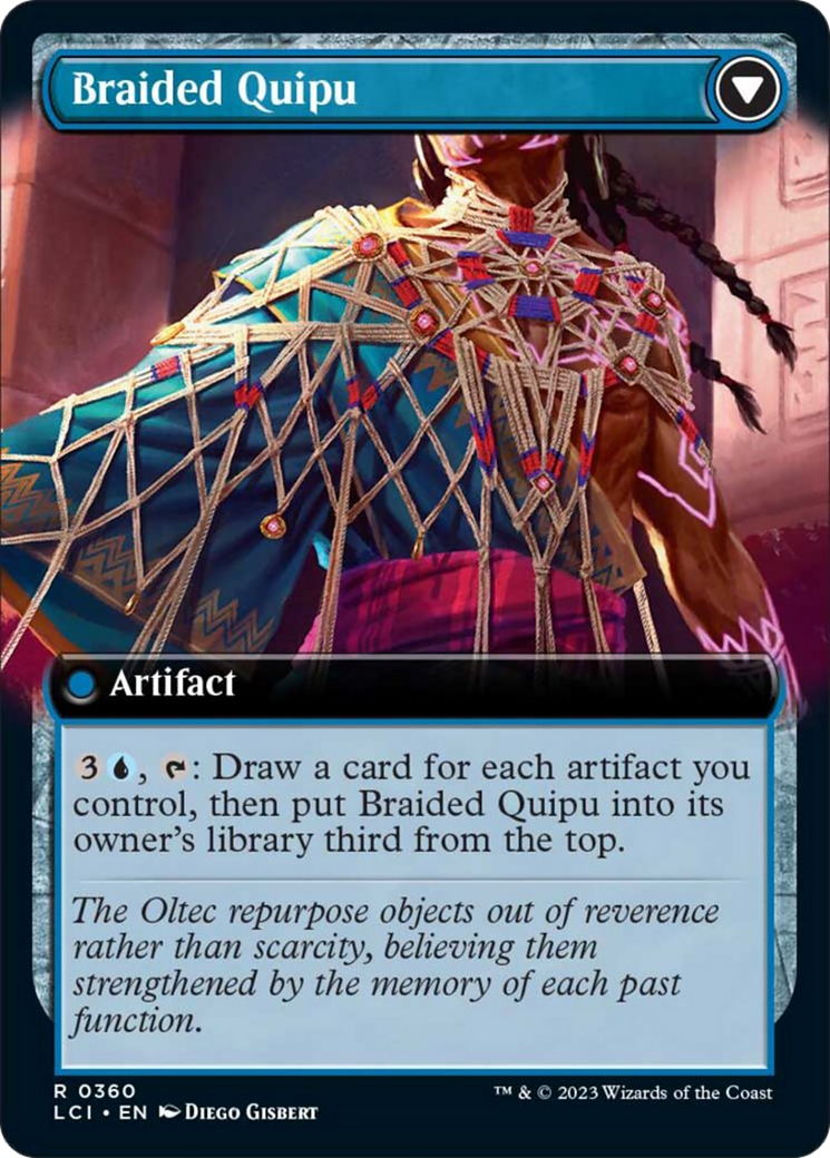 Braided Net // Braided Quipu (Extended Art) [The Lost Caverns of Ixalan] | Cards and Coasters CA