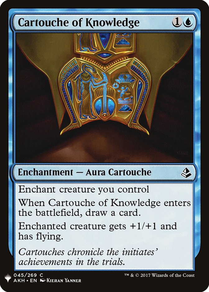 Cartouche of Knowledge [Mystery Booster] | Cards and Coasters CA