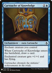 Cartouche of Knowledge [Mystery Booster] | Cards and Coasters CA