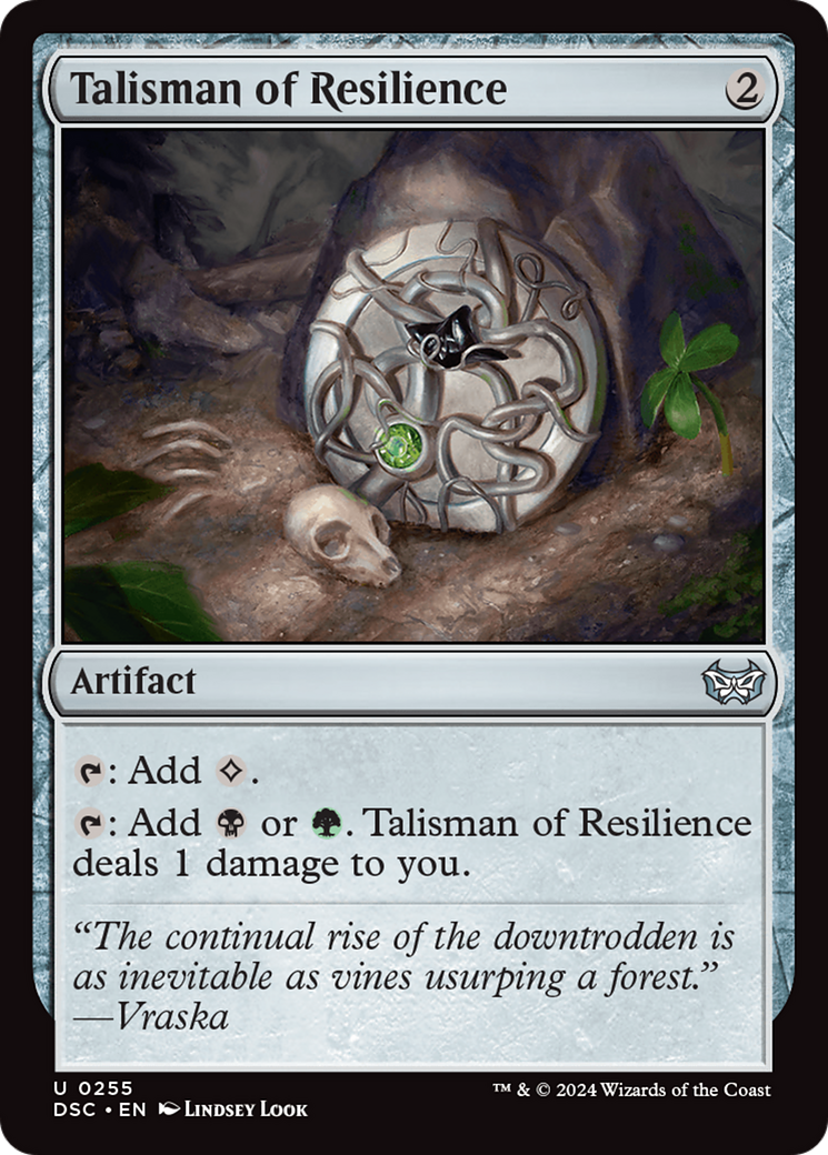 Talisman of Resilience [Duskmourn: House of Horror Commander] | Cards and Coasters CA