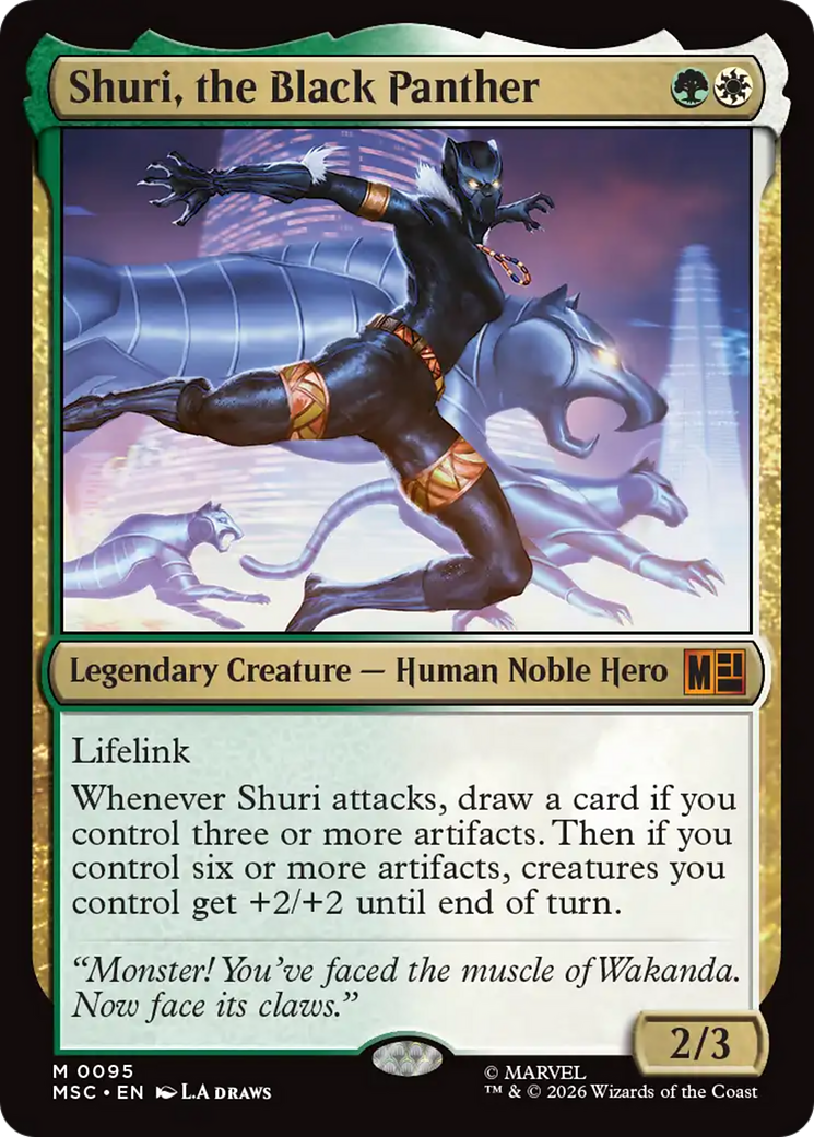 Shuri, the Black Panther [Marvel Super Heroes Commander] | Cards and Coasters CA