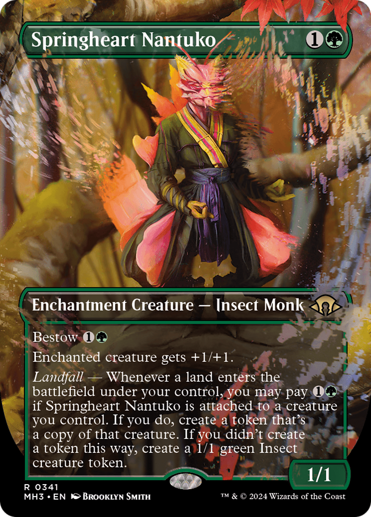 Springheart Nantuko (Borderless) [Modern Horizons 3] | Cards and Coasters CA