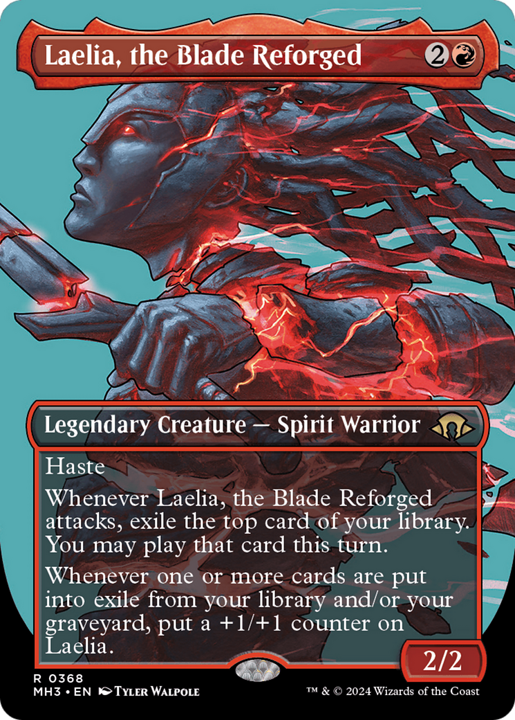 Laelia, the Blade Reforged (Borderless) [Modern Horizons 3] | Cards and Coasters CA