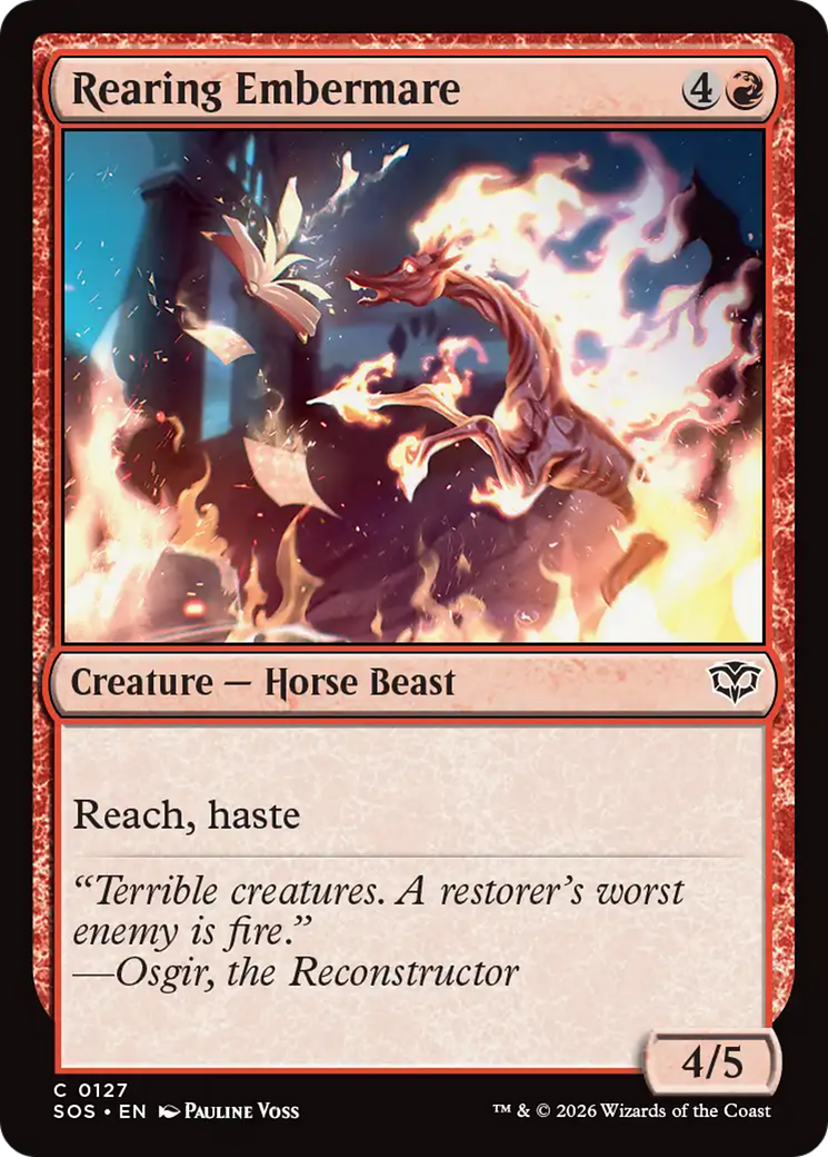 Rearing Embermare [Secrets of Strixhaven] | Cards and Coasters CA