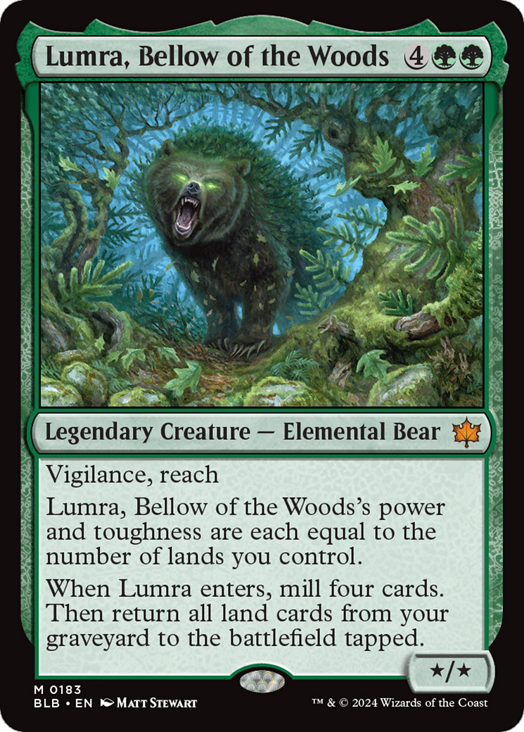 Lumra, Bellow of the Woods [Bloomburrow] | Cards and Coasters CA