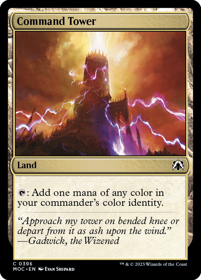 Command Tower [March of the Machine Commander] | Cards and Coasters CA