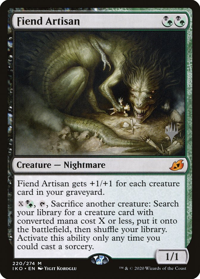 Fiend Artisan (Promo Pack) [Ikoria: Lair of Behemoths Promos] | Cards and Coasters CA