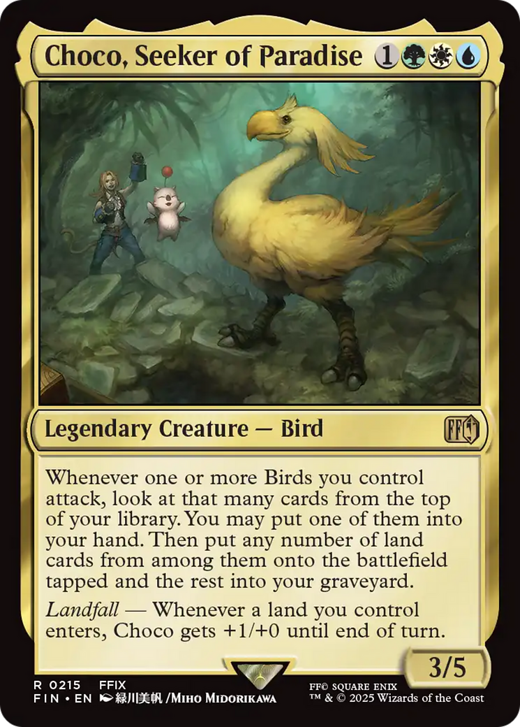 Choco, Seeker of Paradise [FINAL FANTASY] | Cards and Coasters CA