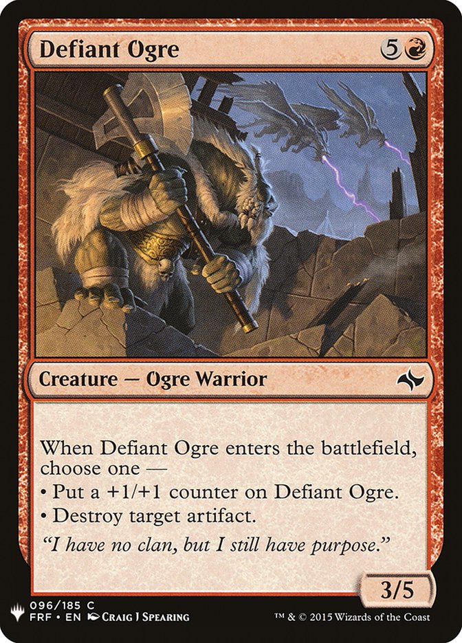 Defiant Ogre [Mystery Booster] | Cards and Coasters CA