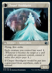 Chaplain of Alms // Chapel Shieldgeist [Innistrad: Midnight Hunt] | Cards and Coasters CA