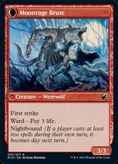 Brutal Cathar // Moonrage Brute [Innistrad: Midnight Hunt] | Cards and Coasters CA