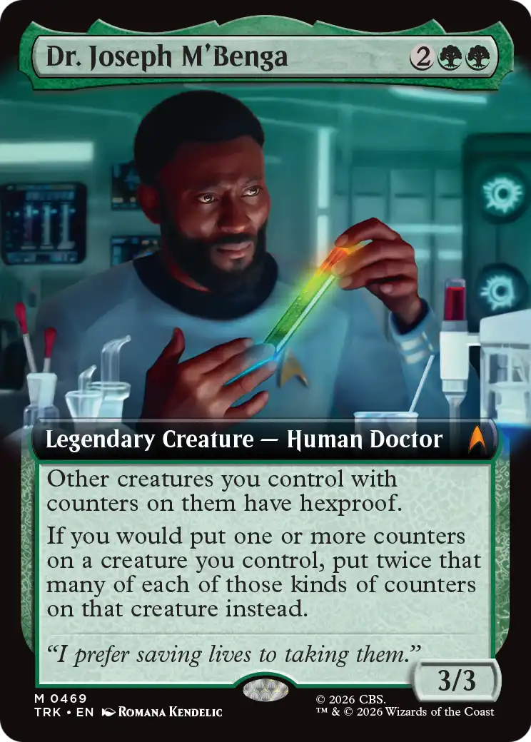 Dr. Joseph M'Benga (Extended Art) [Star Trek] | Cards and Coasters CA