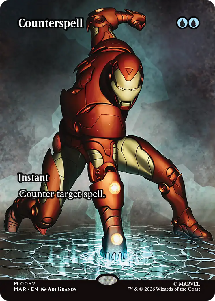 Counterspell (Borderless) (0052) [Marvel Universe: Eternal-Legal] | Cards and Coasters CA